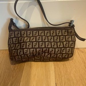 RARE Fendi Vintage Zucchino Baguette Pochette